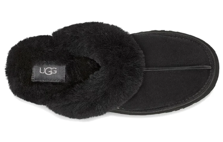 (WMNS) UGG Disquette Slipper 'Black' 1122550-BLK