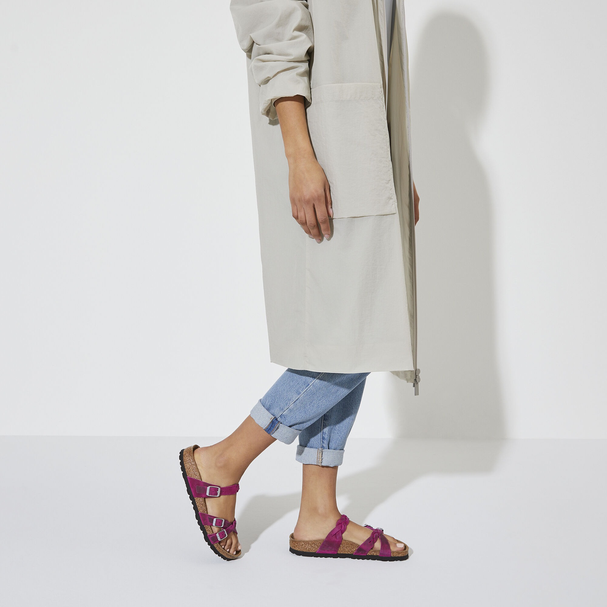 Franca Oiled Leather - Festival Fuchsia