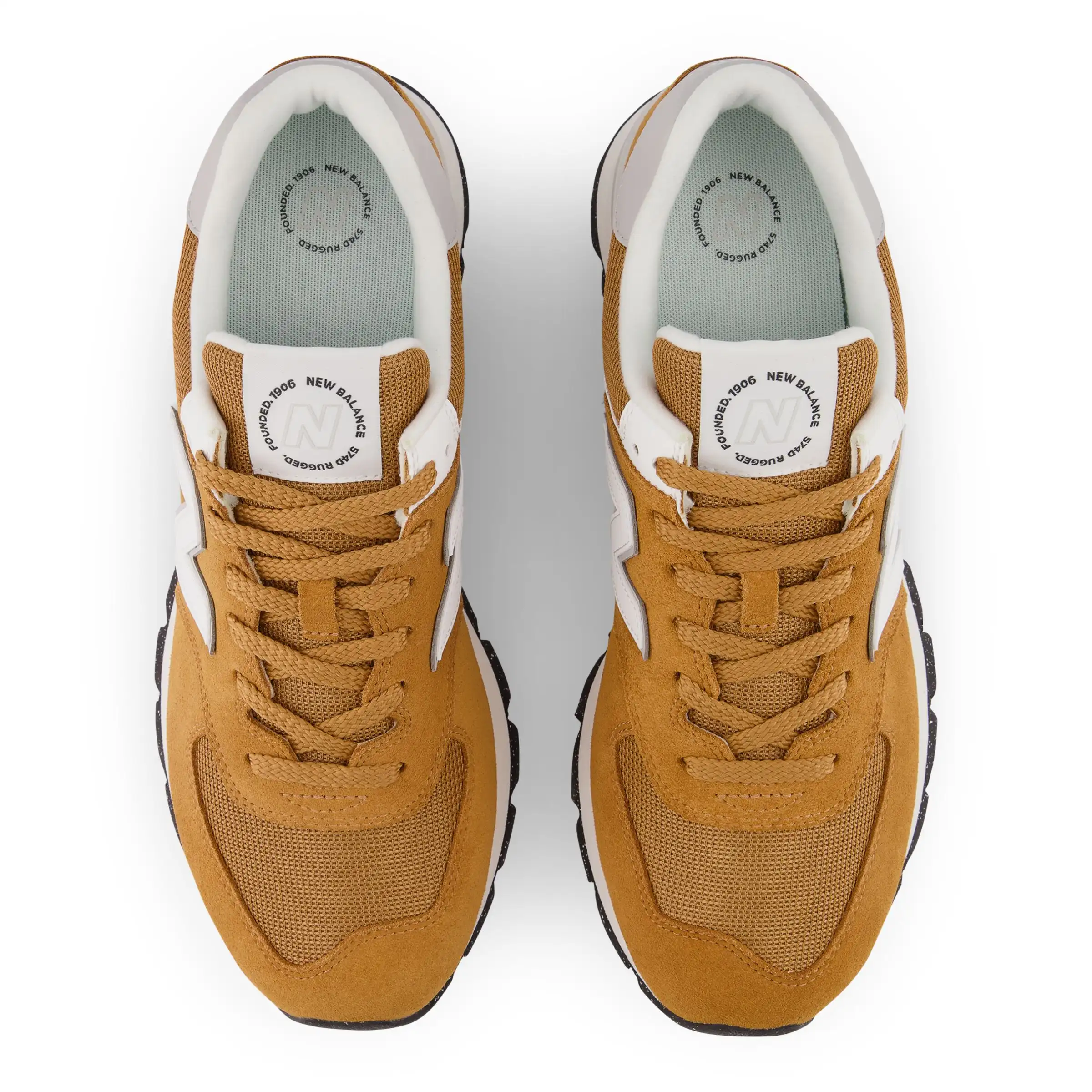 574 - Orange with White