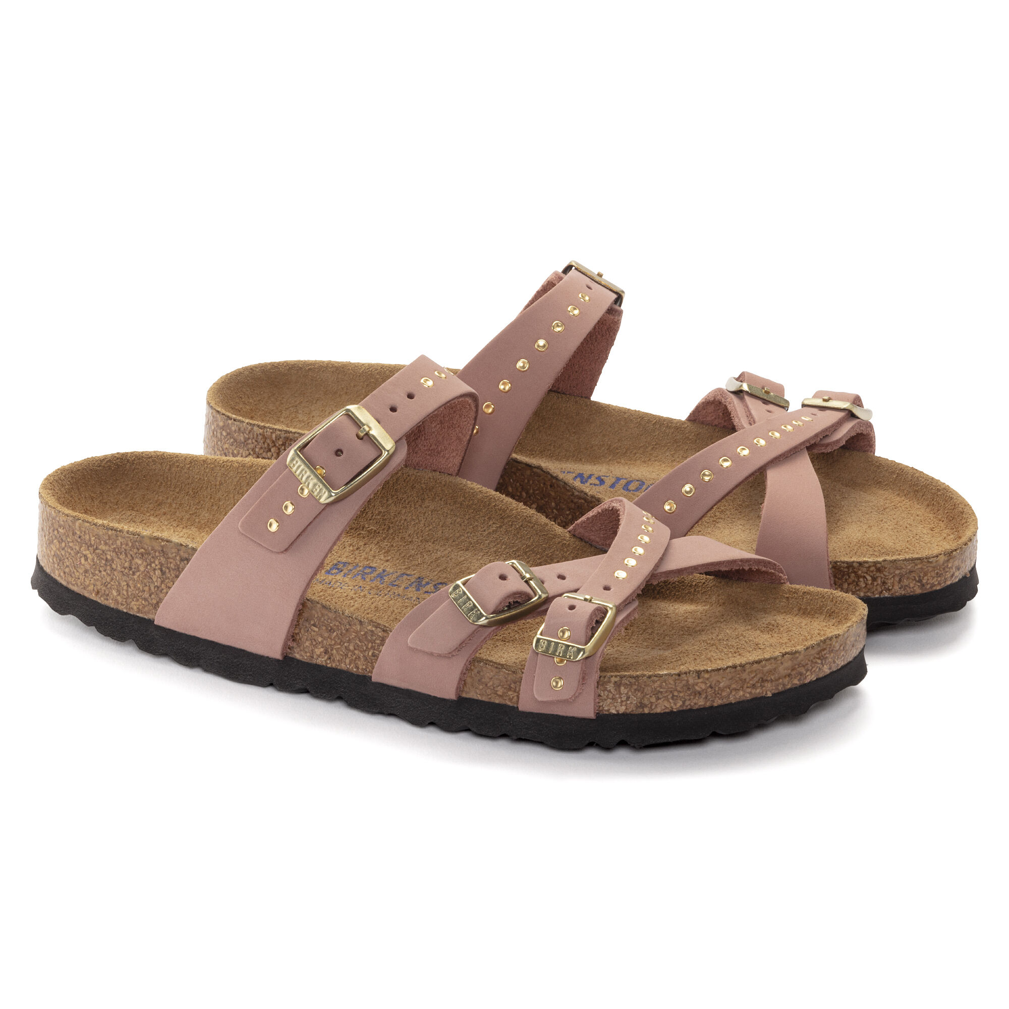 Franca Soft Footbed Nubuck Leather - Old Rose
