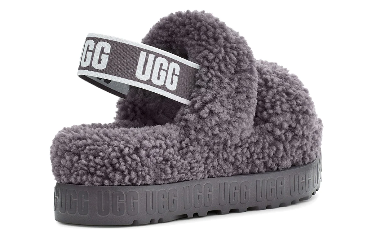 (WMNS) UGG Oh Fluffita Sandals Gray 1120876-SHA