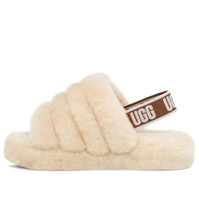(PS) UGG Fluff Yeah Slide 'Natural' 1098494K-NAT