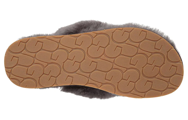 (WMNS) UGG Fluff Flip Flop III 1100250-GREY