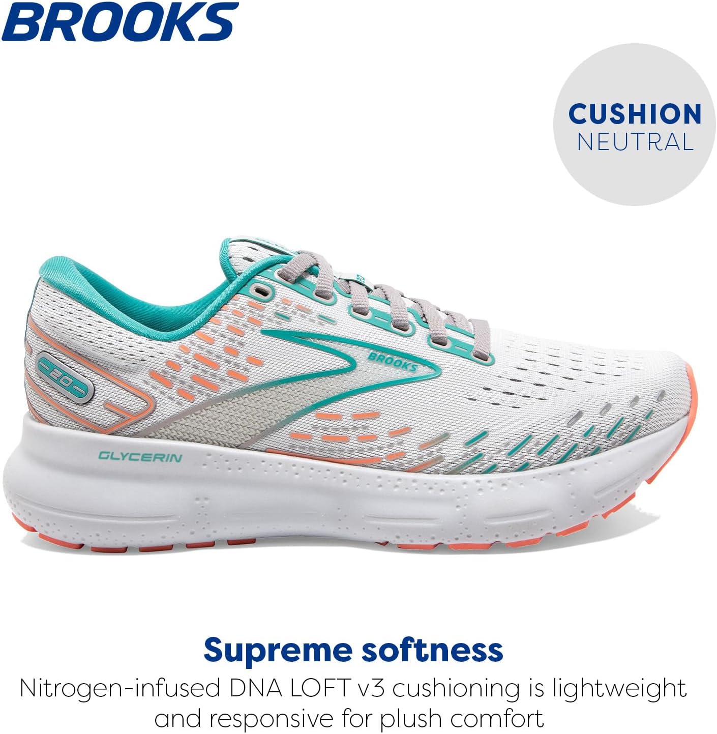 Brooks Women's Glycerin 20 Neutral Running Shoe