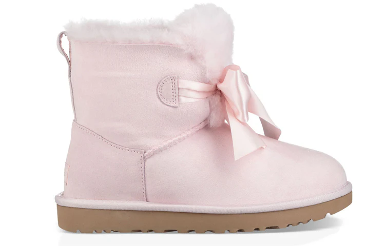 (WMNS) UGG F18 Mini Bow Fleece Lined Pink 1098360-SLPN