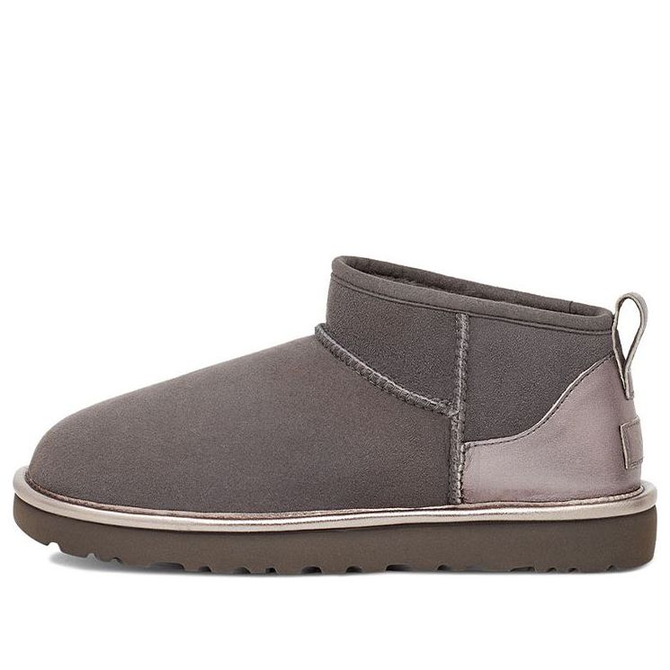 (WMNS) UGG Classic Ultra Mini Shine 'Charcoal' 1123634-CHRC