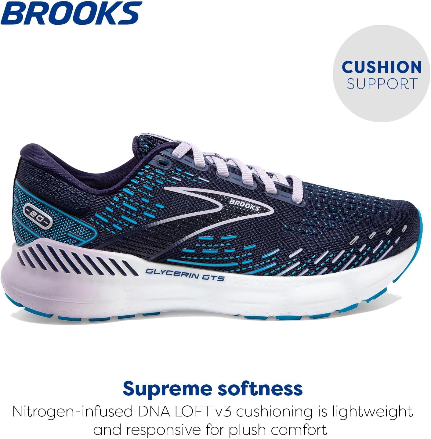 Brooks Women's Glycerin GTS 20 Supportive Running Shoe