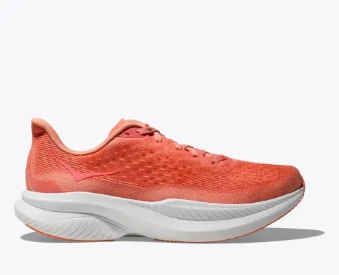 Hoka One One Women's Mach 6 Guava / White