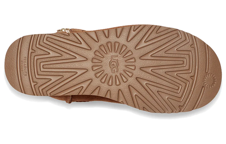 (WMNS) UGG Bailey Zip Mini Retro Fleece Lined Brown 1112481-CHE