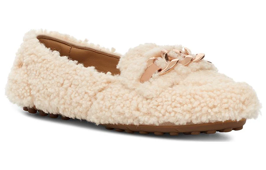 (WMNS) UGG SlipOn Comfortable Loafers 'Cream White' 1153515-NAT