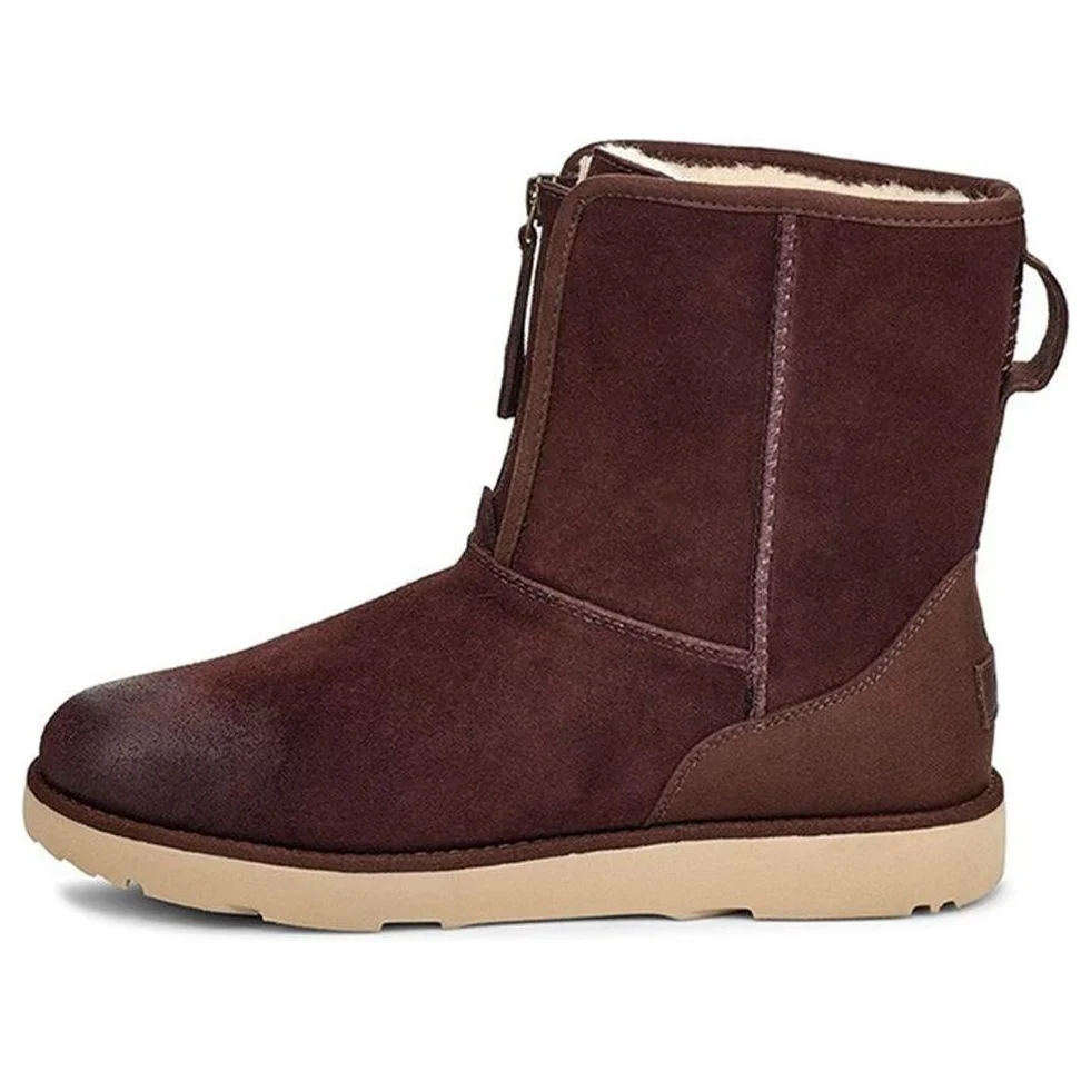 UGG Classic Short Front Zip Boot 'Stout Brown' 1106438-STT