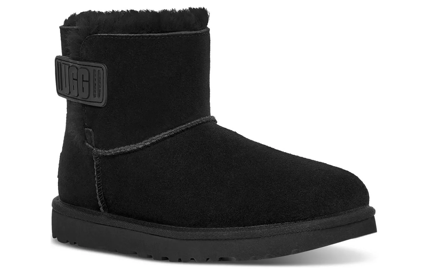 (WMNS) UGG Mini Bailey Logo Strap Boot 'Black' 1123621-BLK