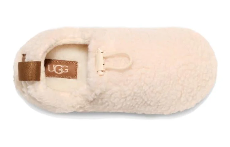 (TD) UGG Plushy Slippers 'Cream Brown' 1143792K-NCHS