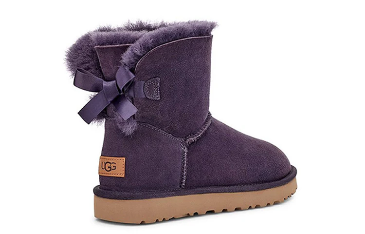 (WMNS) UGG Mini Bailey Bow II Fleece Lined Purple 1016501-NSAD