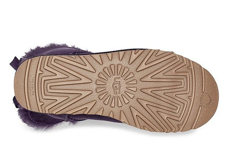 (WMNS) UGG Mini Bailey Bow II Fleece Lined Purple 1016501-NSAD