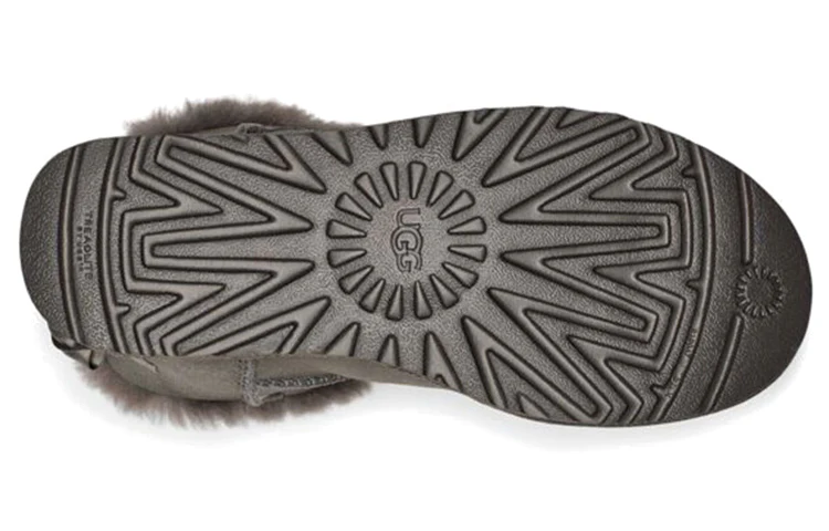 (WMNS) UGG Mini Bailey Bow Glimmer Charcoal 1125795-CHRC