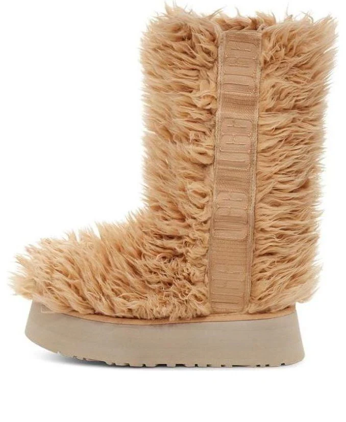 (WMNS) UGG Sustainable Fluff Momma Tall Boot 'Oat' 1130771-OATT