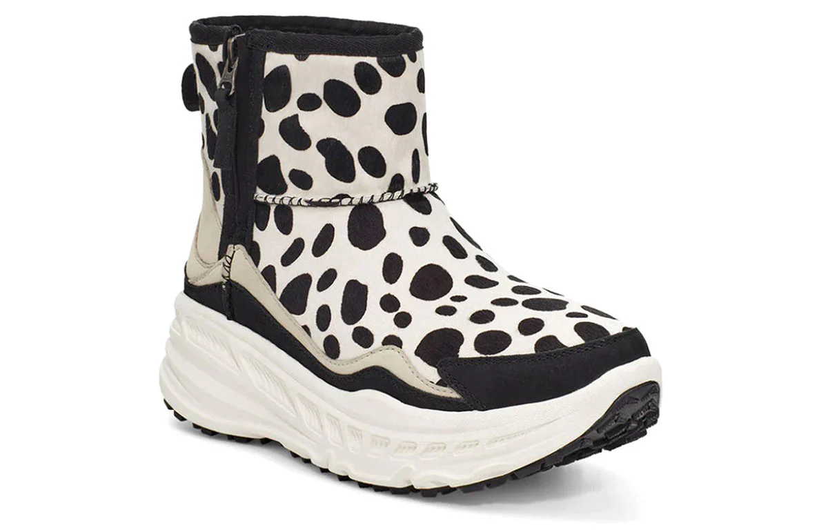 UGG Ca805 Classic Dalmatian Fleece Lined Black White 1121036-OWBL