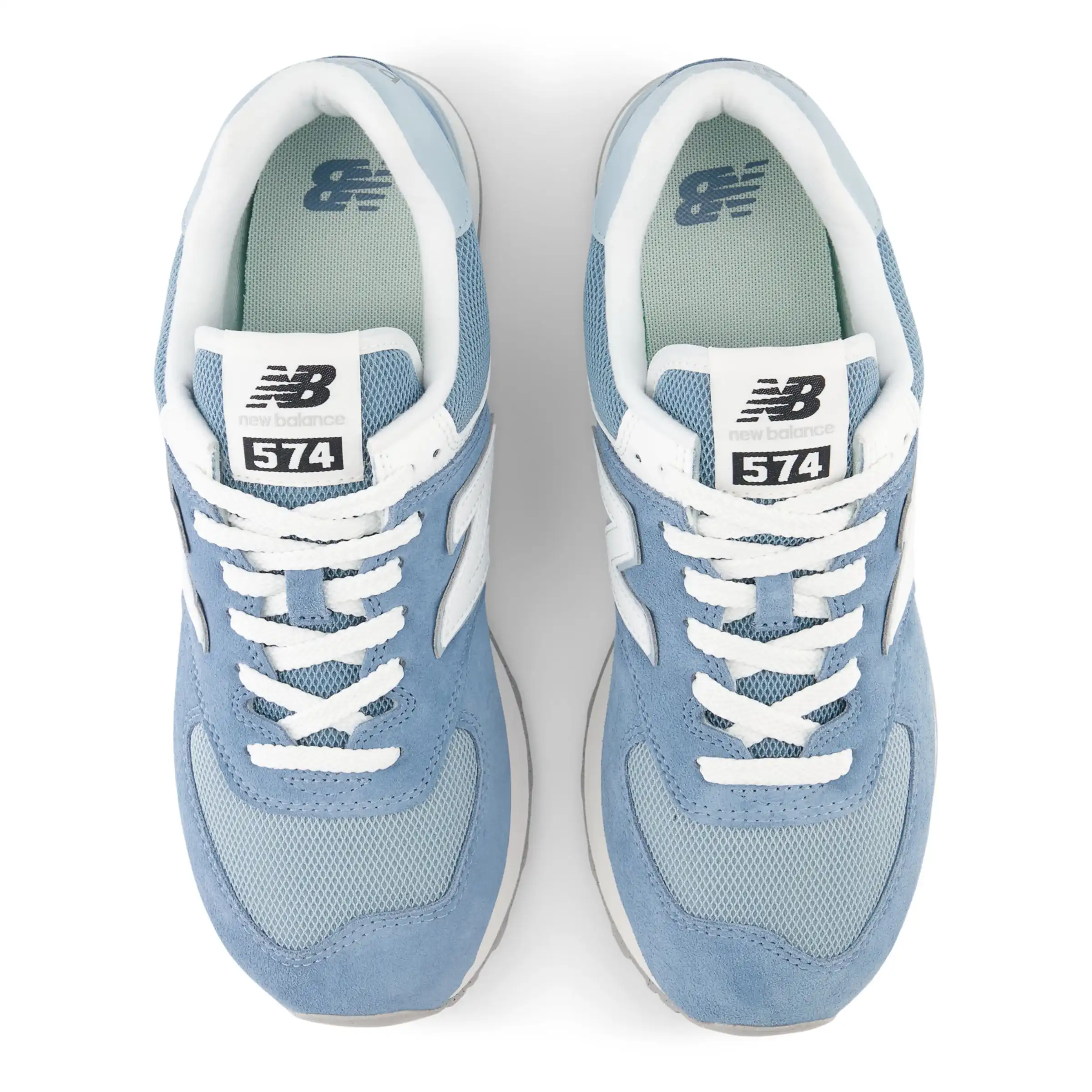 574 - Blue with White