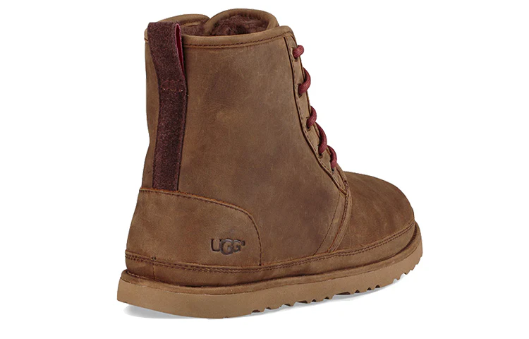 UGG Neumel Luxe WP Harkley Waterproof Fleece Lined Brown 1017238-GRZ