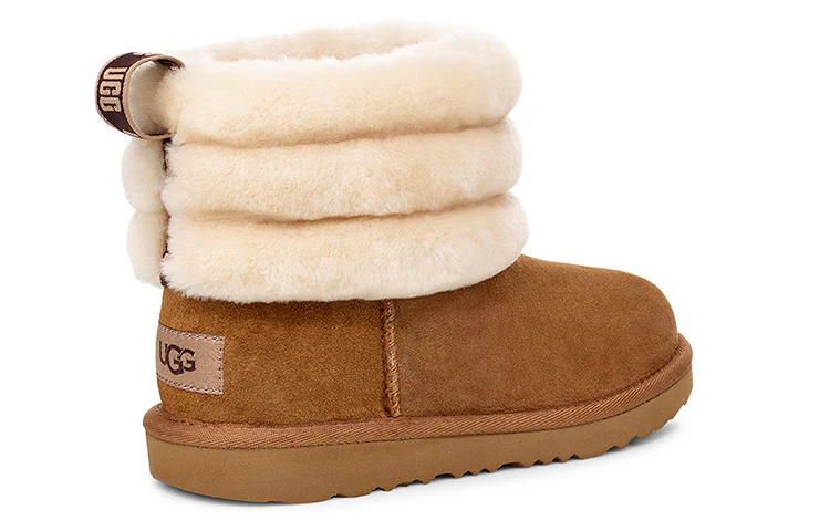 UGG Fluff Mini Quilted (Big Kids) Chestnut 1103612K-CHE