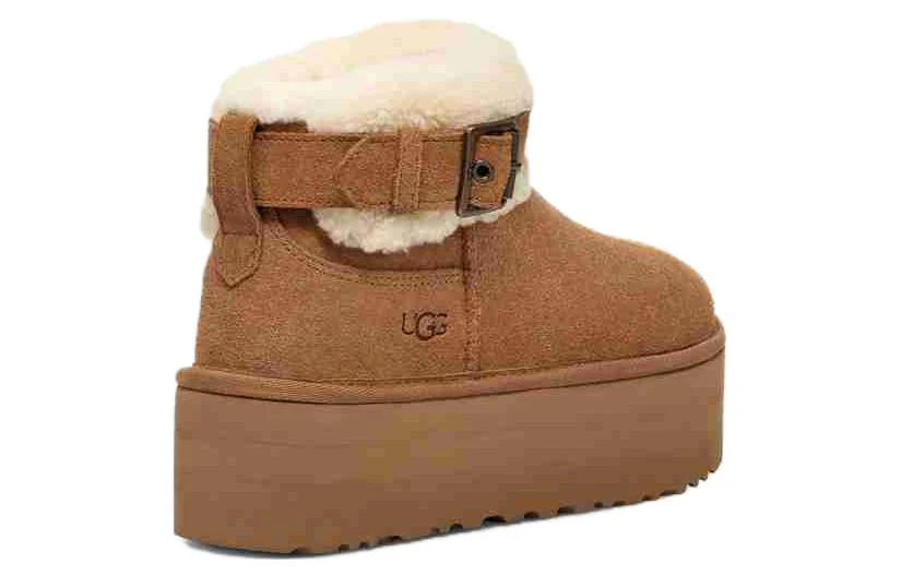 (WMNS) UGG Ultra Mini Belted Roller Boot 'Chestnut' 1144041-CHE