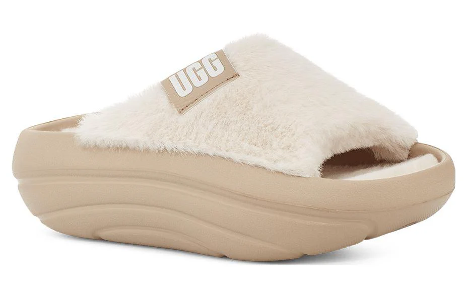 (WMNS) UGG FoamO UGGplush Slide 'Mustard Seed' 1143849-MDSD