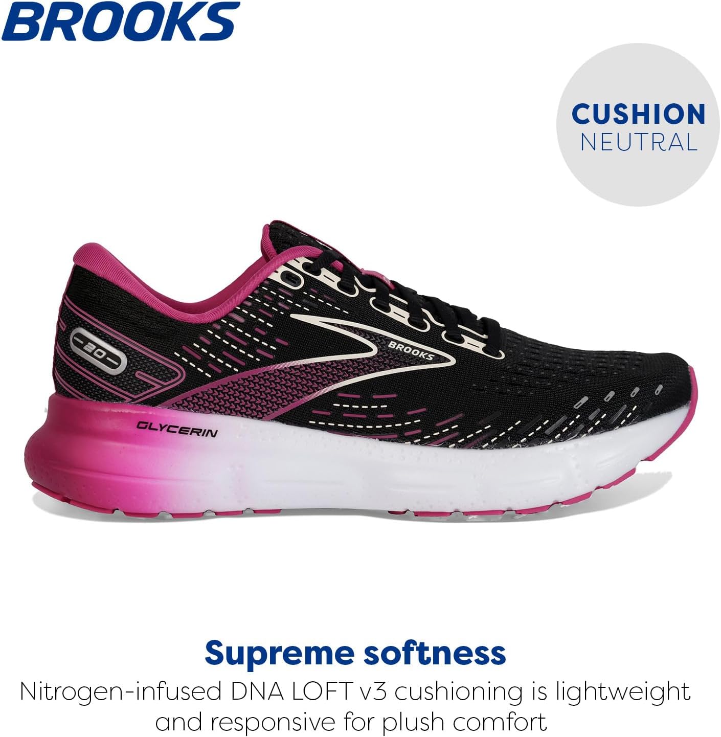 Brooks Women's Glycerin 20 Neutral Running Shoe