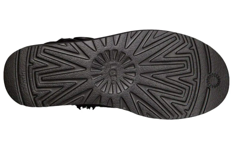 (WMNS) UGG Mini Bailey Button II Boot Fleece Lined Black 1016422-BLK