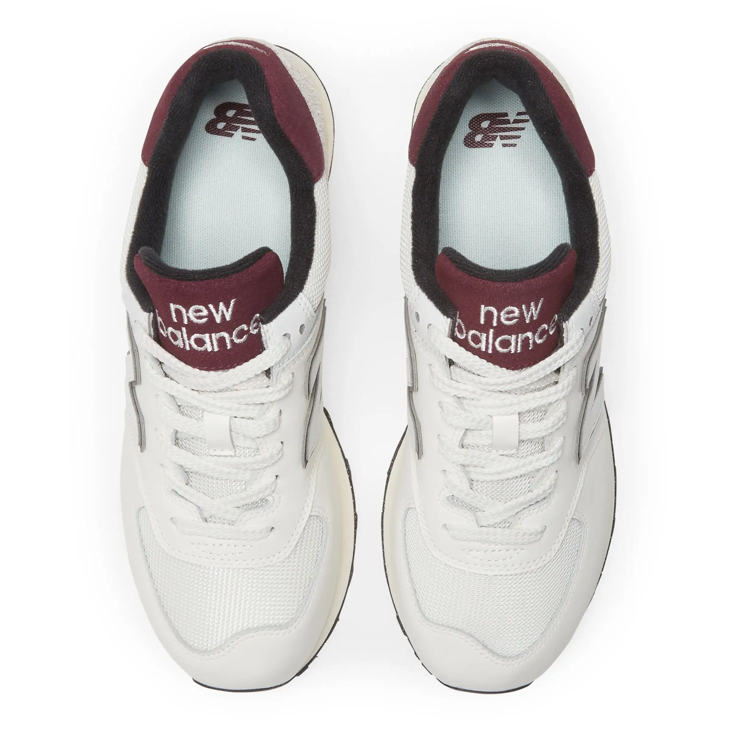 574 - White with Burgundy