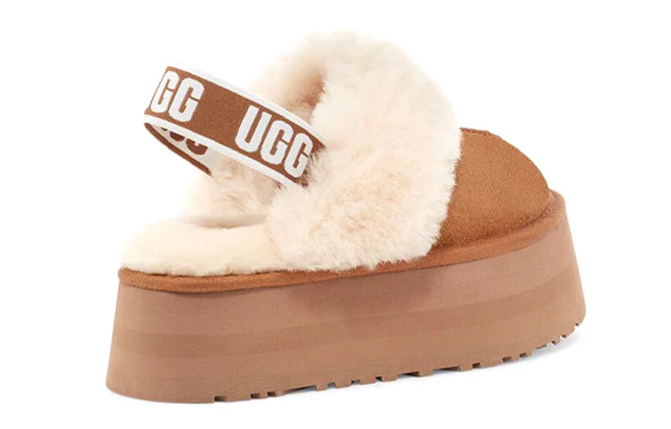(WMNS) UGG Funkette Slipper 'Brown' 1113474-CHE