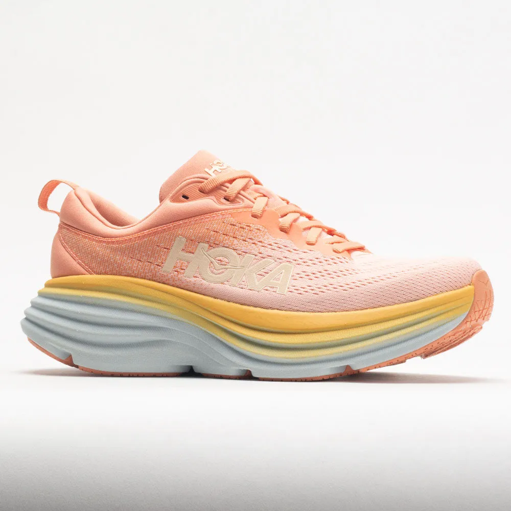 Hoka One One Bondi  8 Women's Shell Coral/Peach Parfait