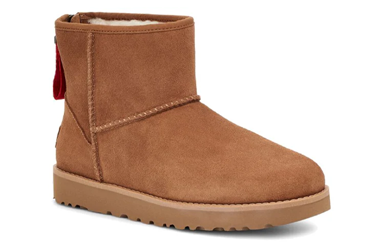 (WMNS) UGG Classic Mini Logo Zip 'Chestnut' 1122671-CHE