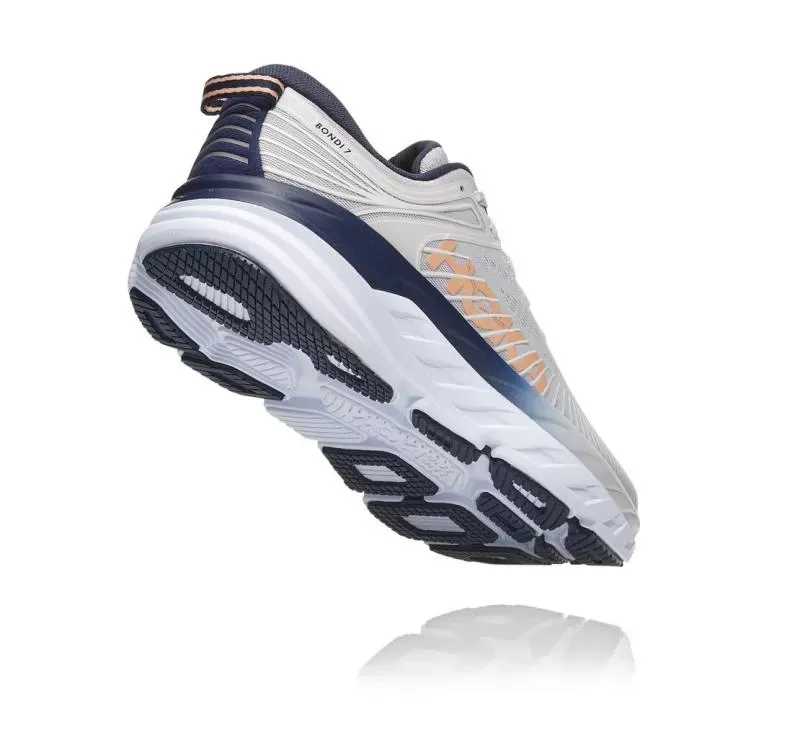 Hoka One One Women's Bondi 7 LUNAR ROCK / BLACK IRIS