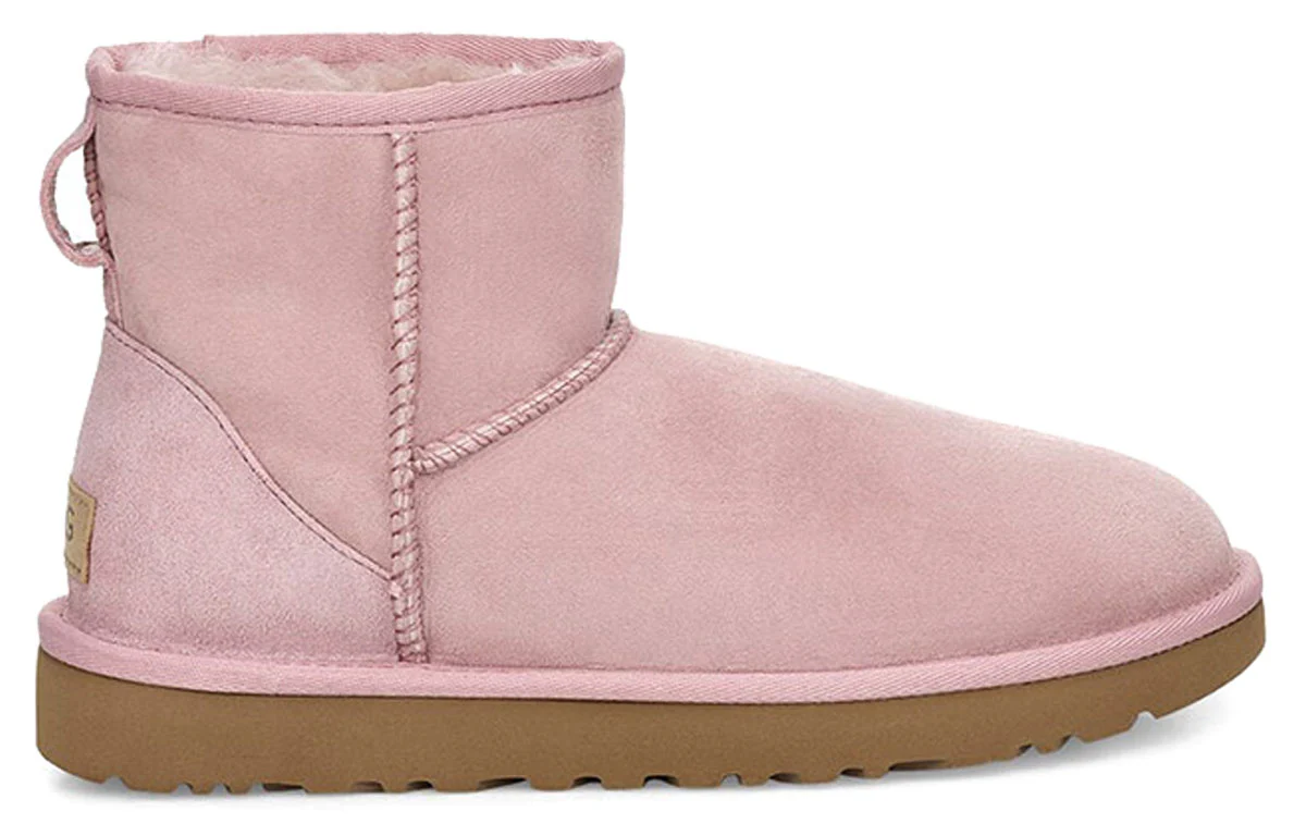 (WMNS) UGG Classic Mini II Fleece Lined Pink 1016222-PCRY