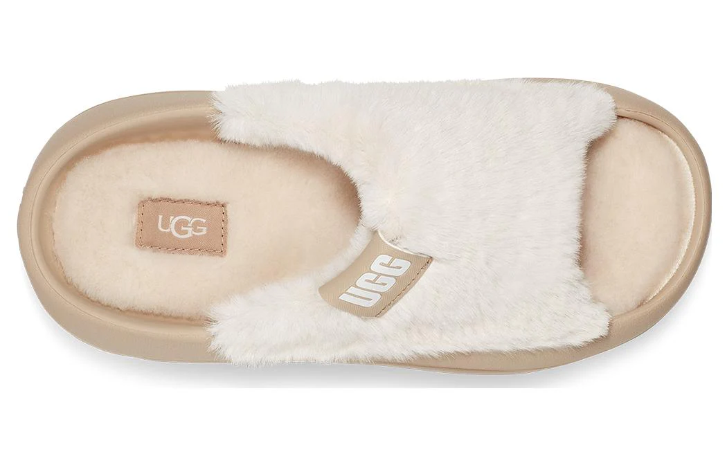 (WMNS) UGG FoamO UGGplush Slide 'Mustard Seed' 1143849-MDSD