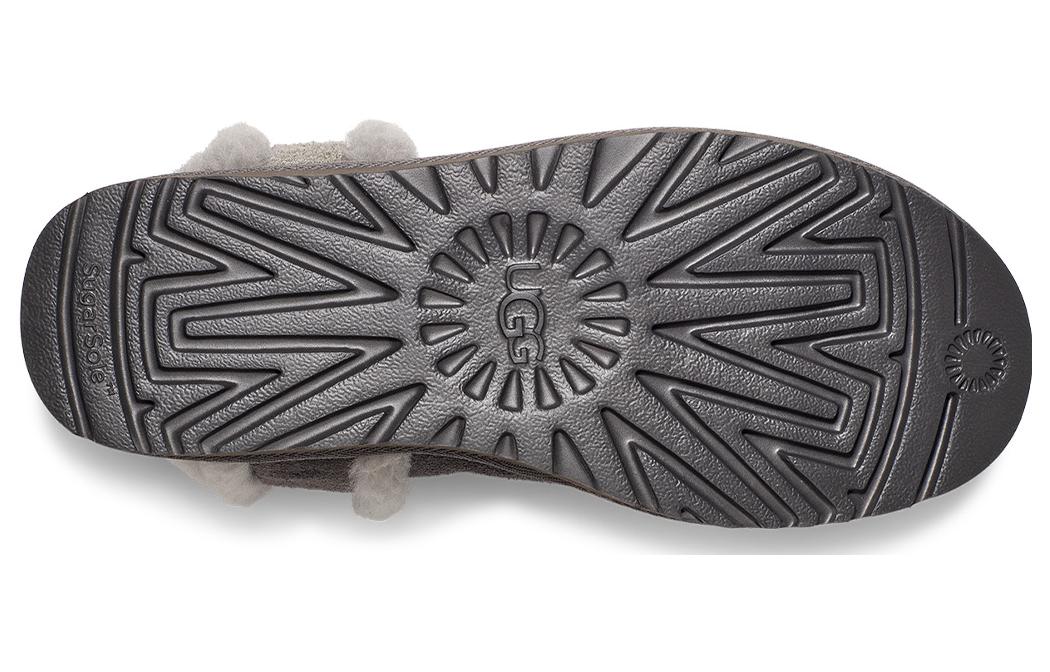 (WMNS) UGG Classic Mini Shearling Logo 'Charcoal' 1153473-CHRC