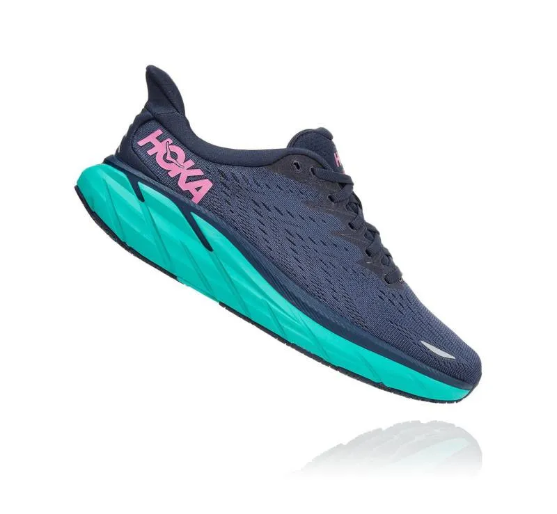 Hoka One One Women's Clifton 8 OUTER SPACE / ATLANTIS
