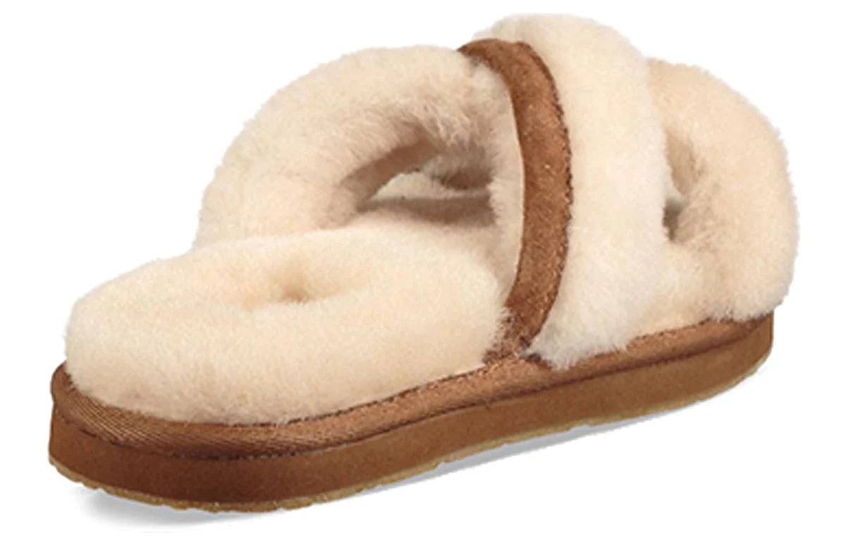 (WMNS) UGG Abela Retro Slippers 1017548-NAT