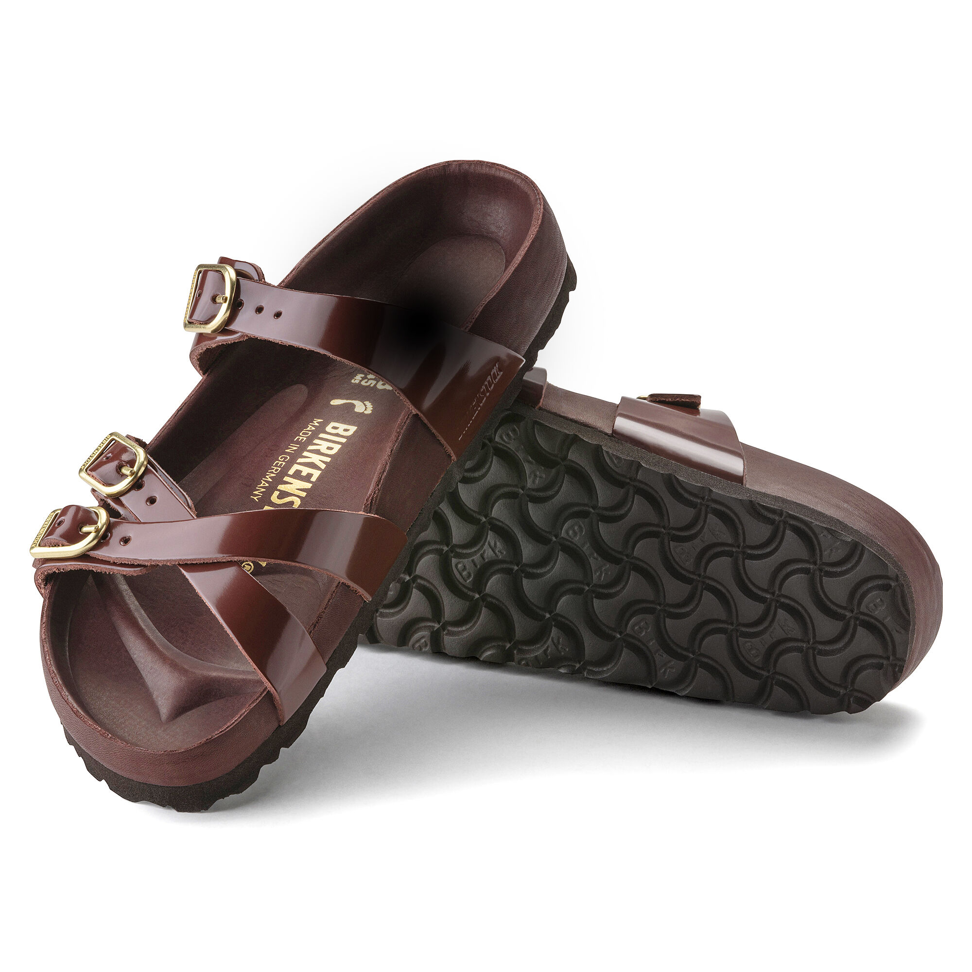 Franca Natural Leather Patent - High Shine Chocolate