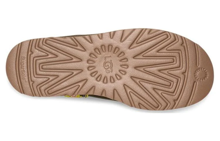 (WMNS) UGG Classic Ultra Mini Braid Plat 'Olive Green' 1138491-BTOL