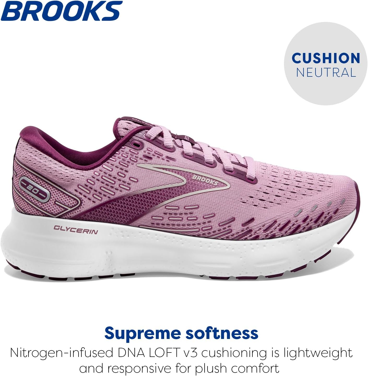 Brooks Women's Glycerin 20 Neutral Running Shoe
