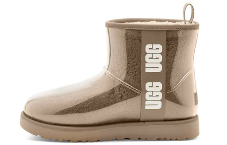 (WMNS) UGG Classic Clear Mini Large LOGO Fleece Lined '' 1113190-NCHS