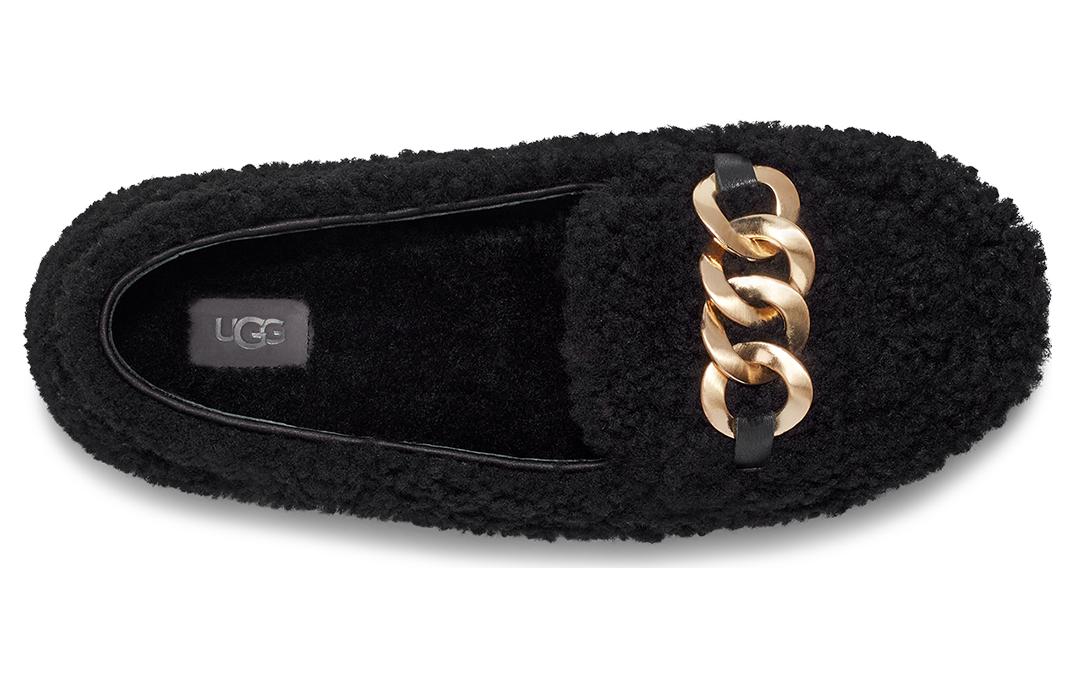 (WMNS) UGG SlipOn Comfortable Loafers 'Versatile Black' 1153515-BLK