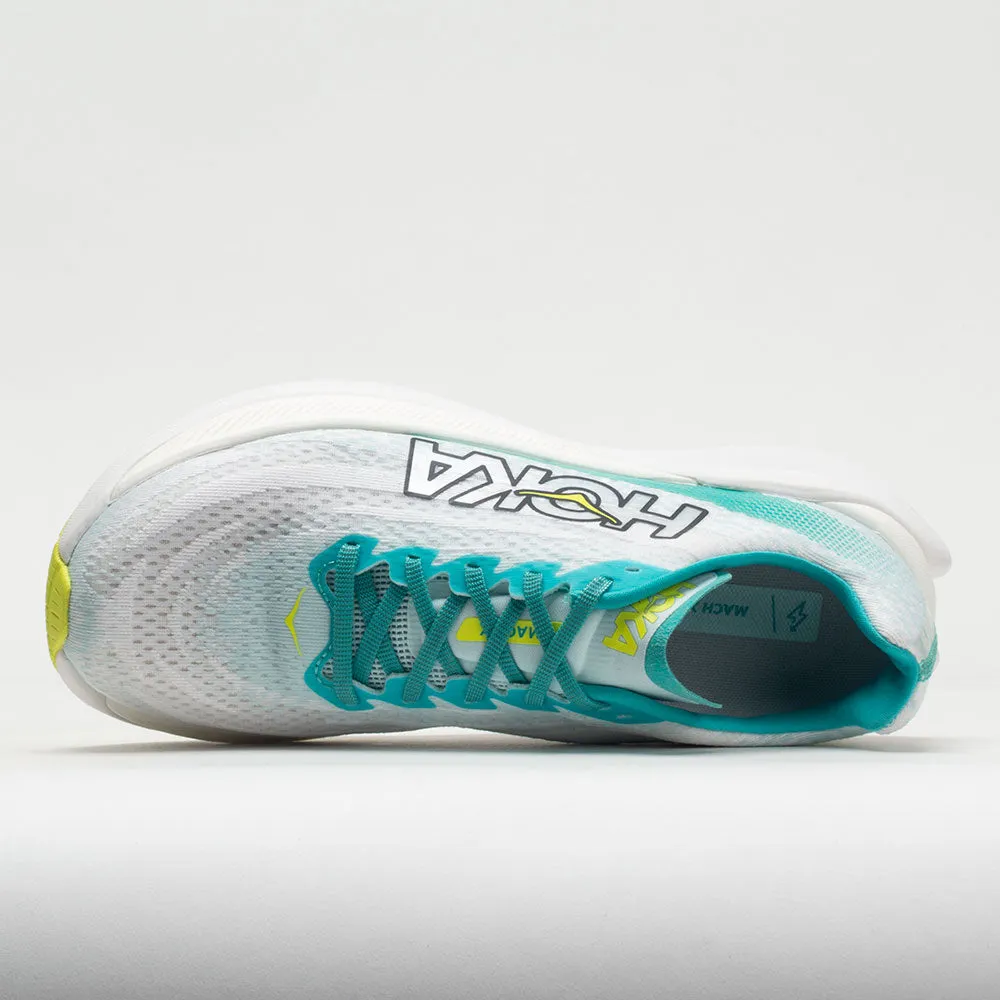 Hoka One One Mach X Women's White/Blue Glass