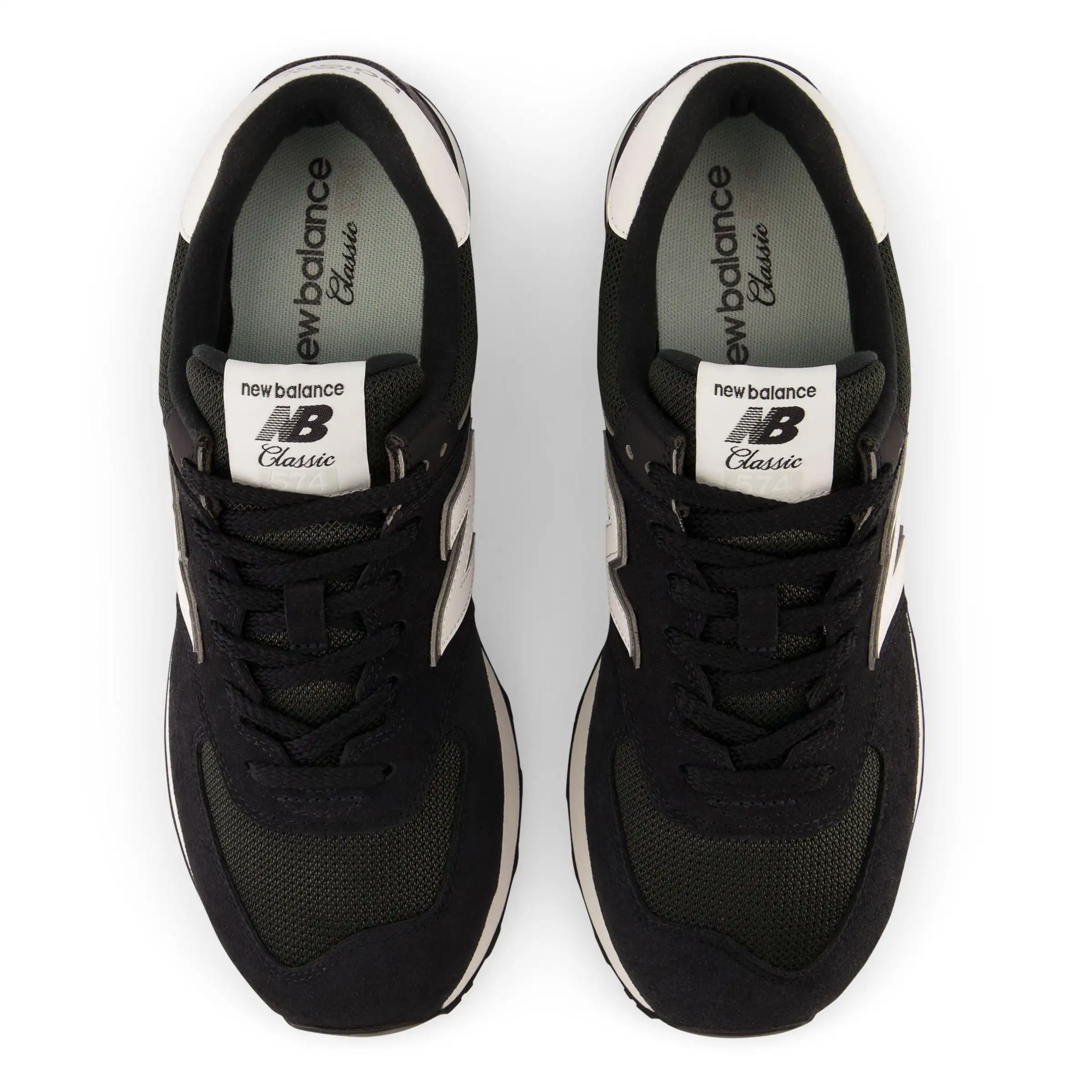 574 - Black with White