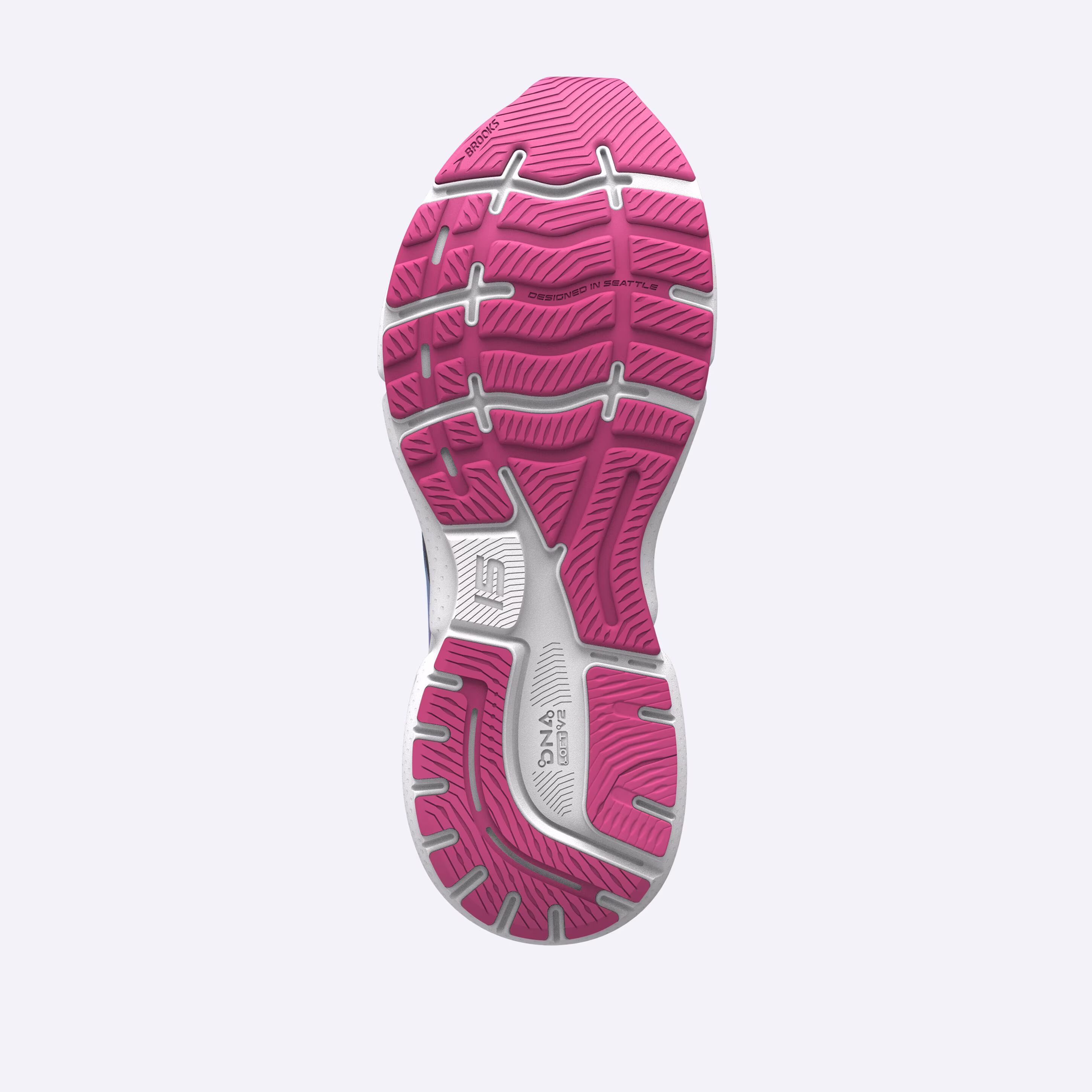 Men's Brooks, Ghost 15 Neutral Running Shoe -- Ebony/Open Air/Lilac Rose