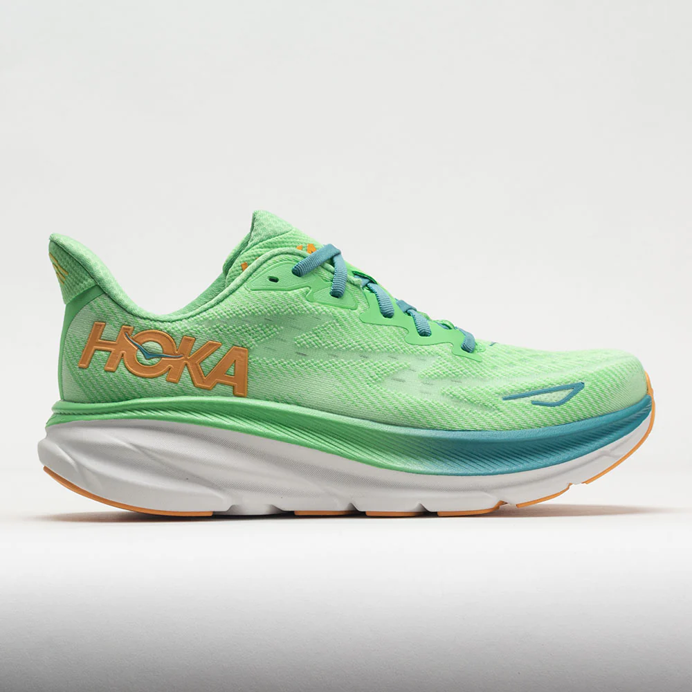 HOKA Clifton 9 Men's Zest/Lime Glow