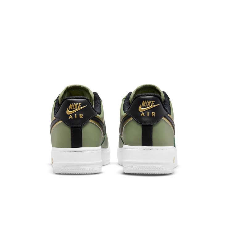 NIKE Air Force 1 Low 07 Double Swoosh Olive Green