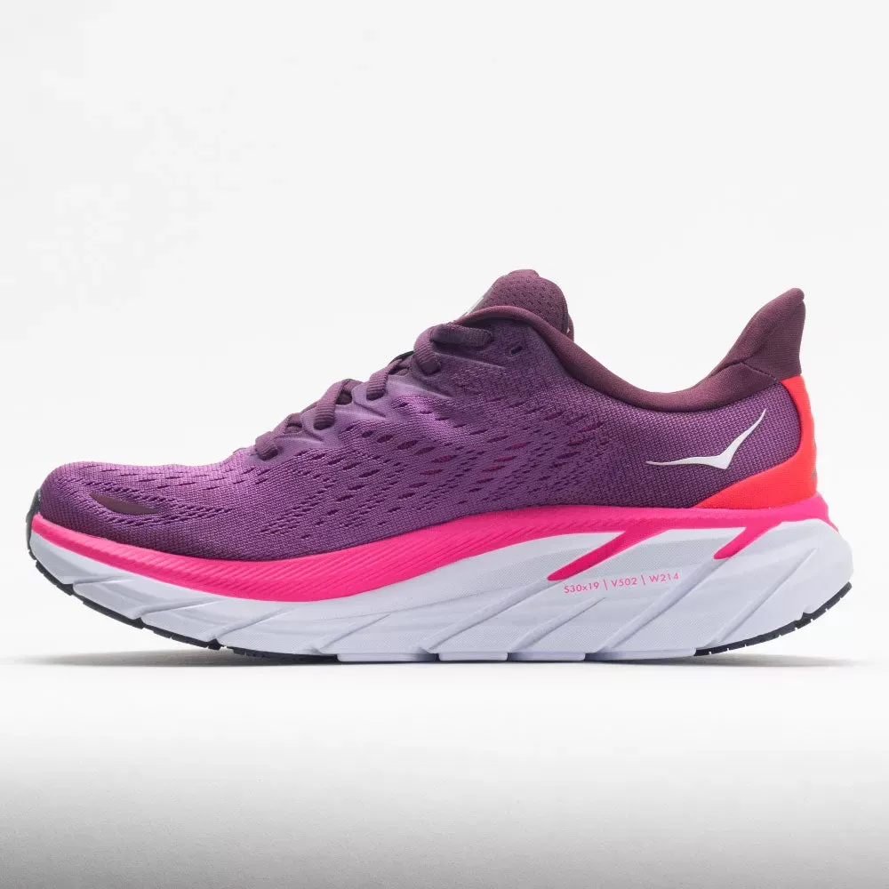 Hoka One One Clifton 8 Women's Grape Wine/Beautyberry